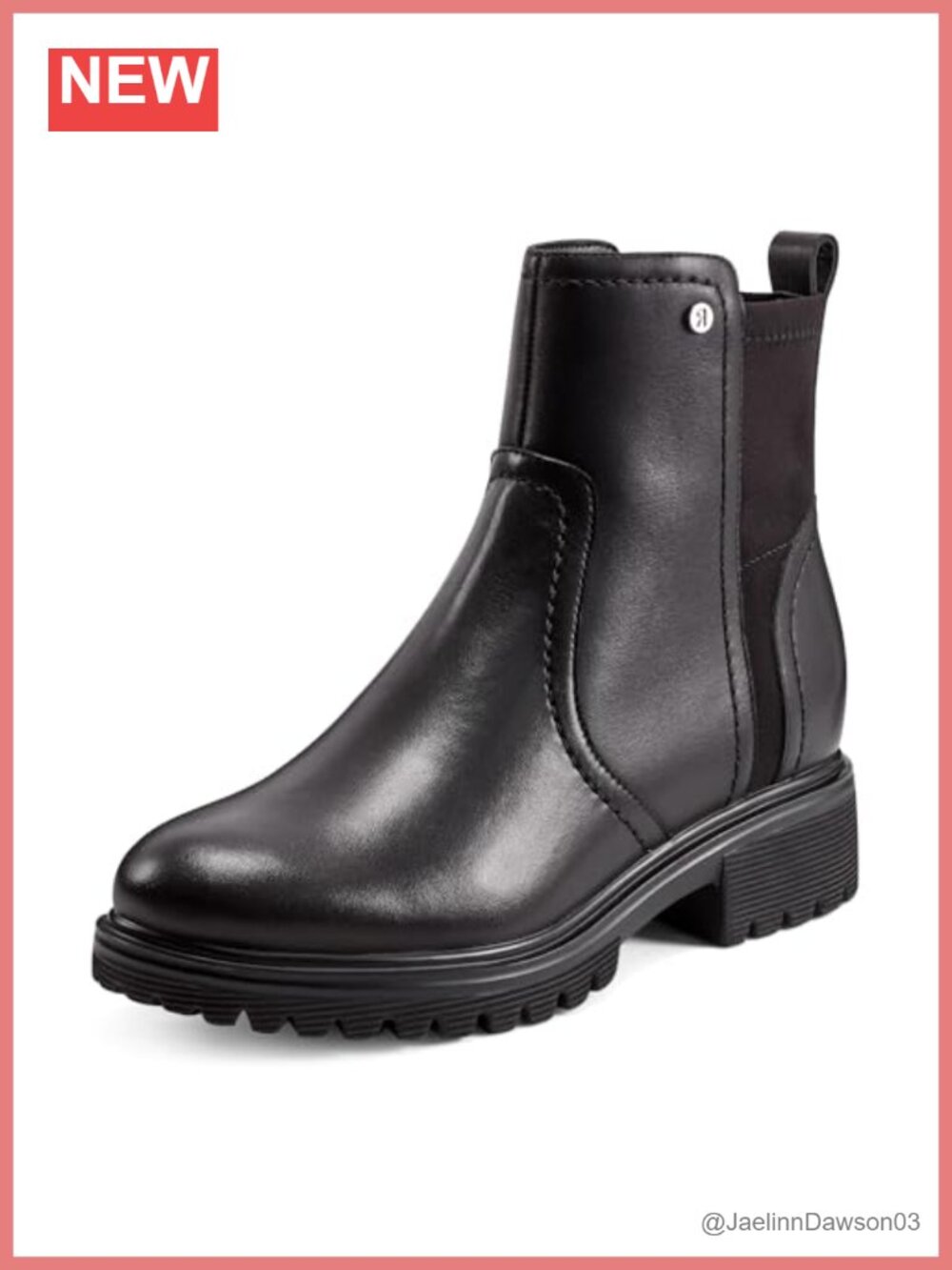Leather Comfort Ankle Bootie with truTECH and Flexible Sole